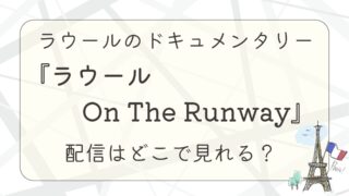 ラウールのドキュメンタリー『ラウール On The Runway』配信はどこで見れる？