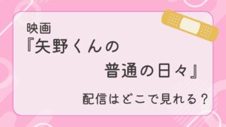 映画『矢野くんの普通の日々』配信はどこで見れる？