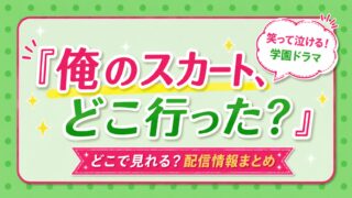 ドラマ『俺のスカート、どこ行った？』はどこで見れる？配信情報まとめ